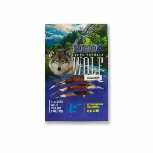 מגוון חטיפי Blue Wolf על בסיס ברווז לכלב 80 גרם