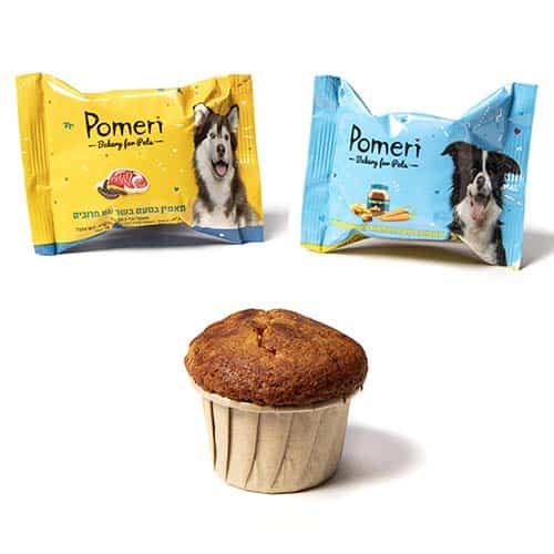 עוגת מאפינס לכלב 50 גרם