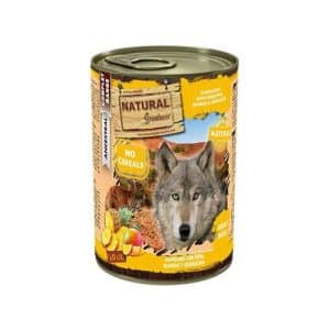 שימור מזון מלא נטורל גרייטנס היפואלרגי לכלבים קנגרו ואננס