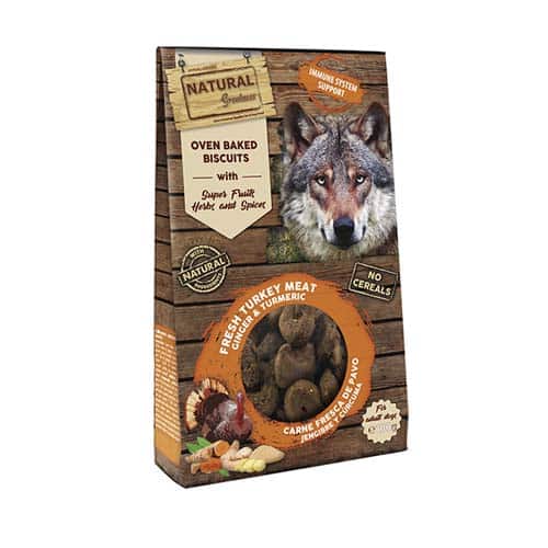 חטיף עוגיות נטורל גרייטנס Immune System Support לכלב 100 גרם