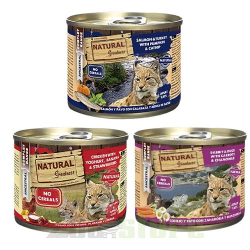 נטורל גרייטנס מזון משומר לחתולים