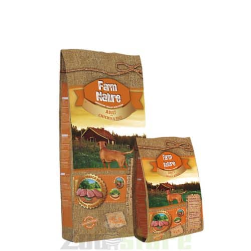פארם נייצ'ר עוף לכלב בוגר